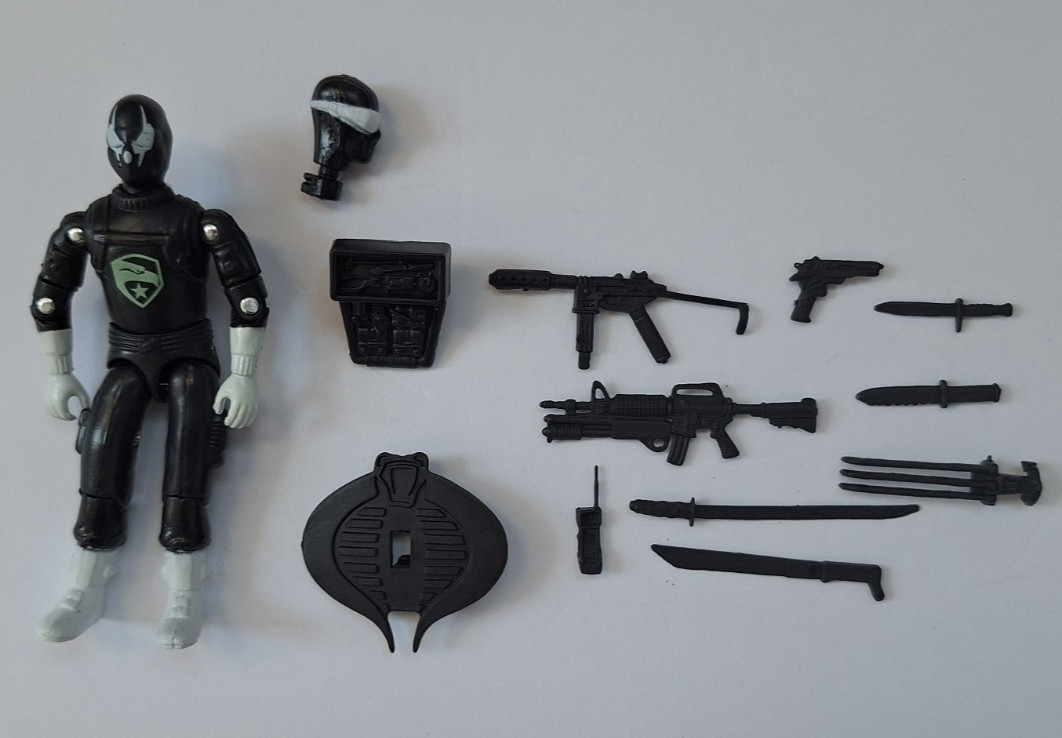 GI Joe Black Major Snake Eyes – Spiderman – Spawn 3.75 Figure