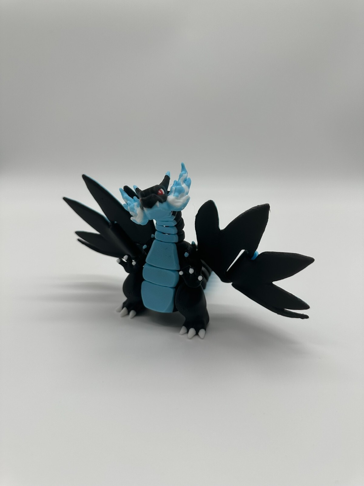 3D Printed Multi-Color Mega Charizard X Articulated Flexi Toy – Flexi Figure