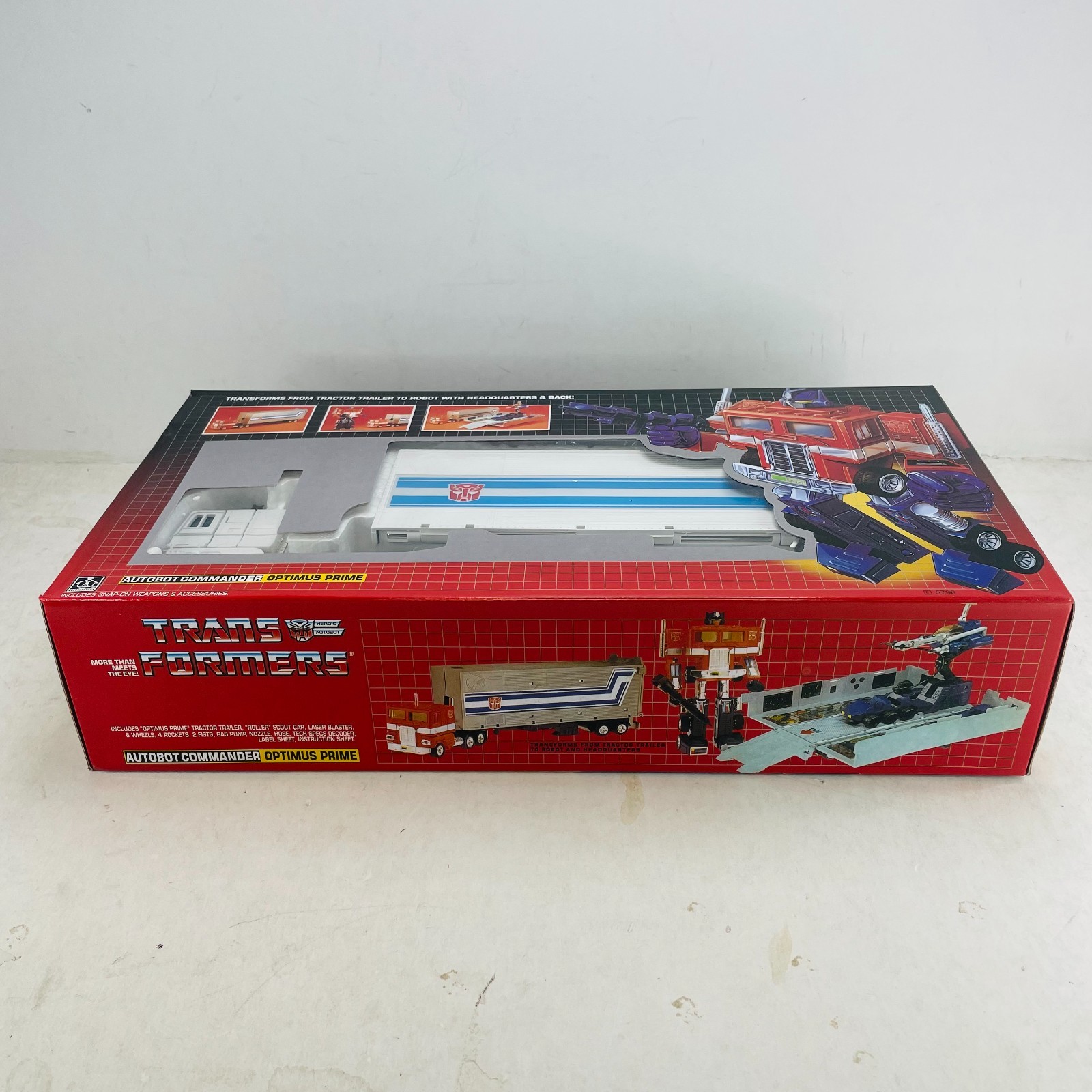 Transformers G1 White Optimus Prime Transforming Toy Figure K.O.Version NEW BOX