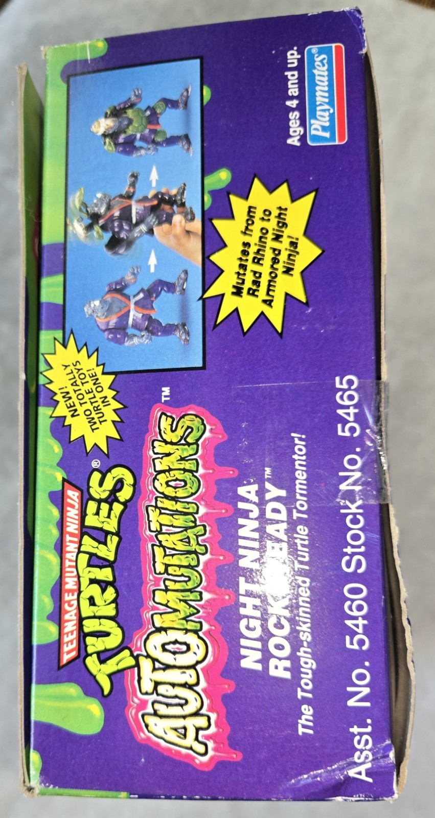 Night Ninja Rocksteady TMNT NINJA TURTLES Automutations 1993 Figure