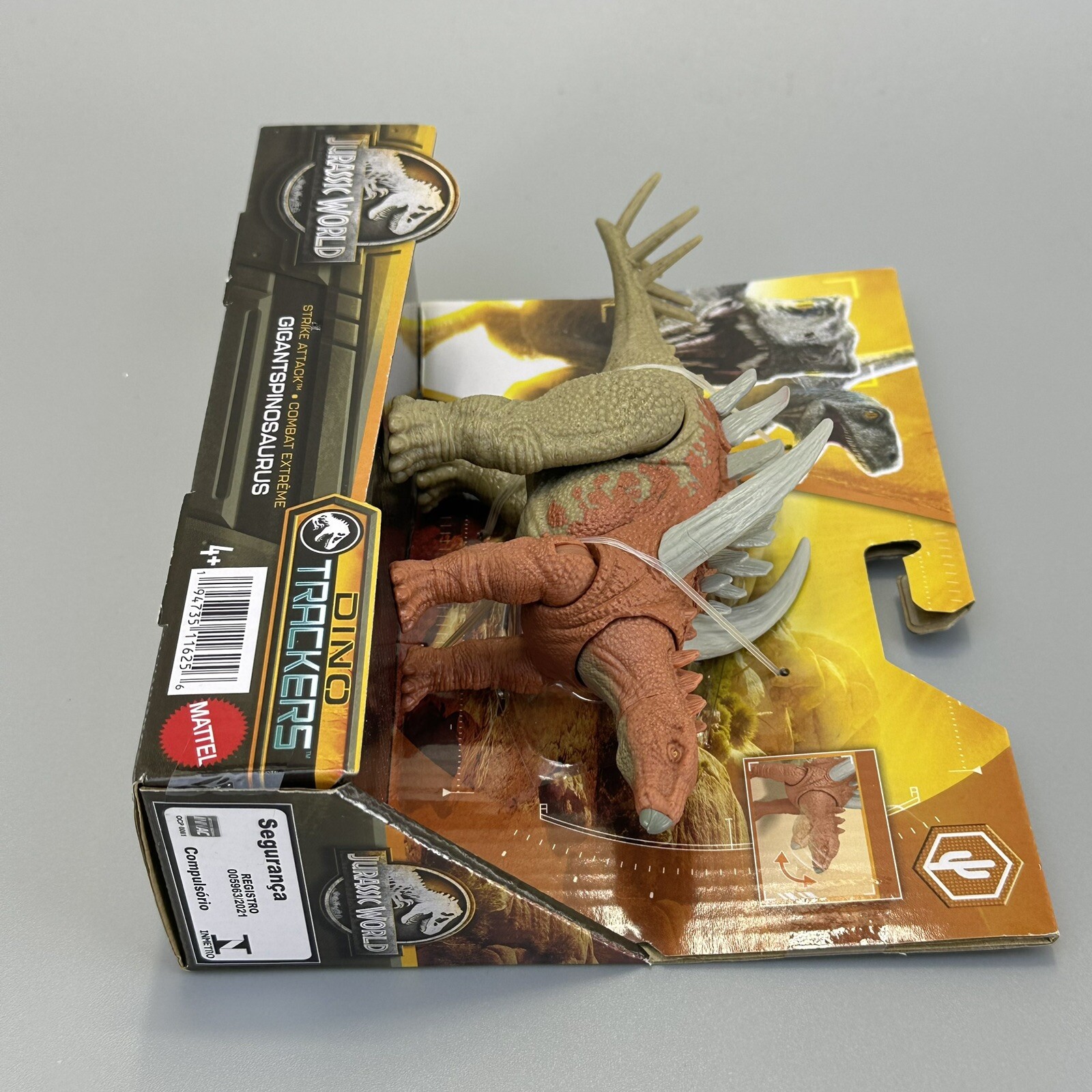 Mattel Jurassic World Strike Attack Gigantspinosaurus Dinosaur Figure 7&Prime; Length