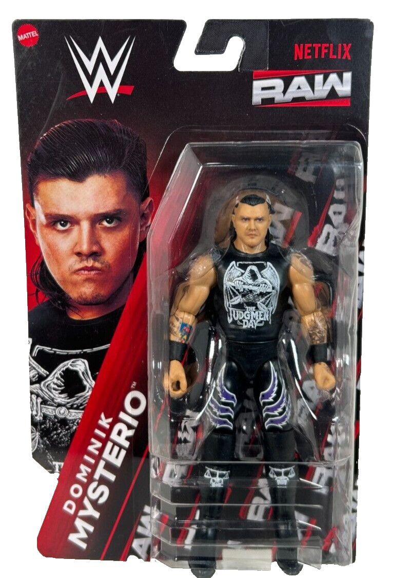 Dominik Mysterio 2024 WWE Netflix Main Event Raw Wrestling Action Figure