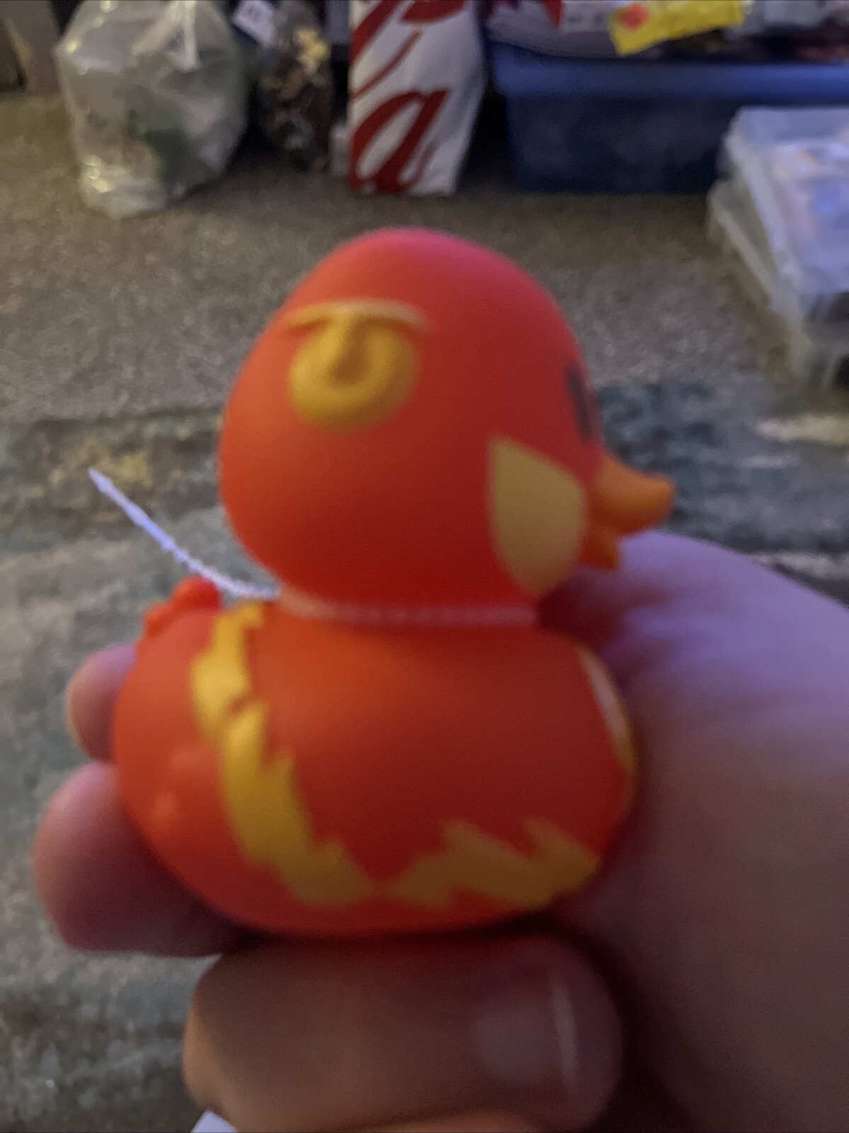 Warner Bros DC The Flash Duck 2&Prime; Rubber Duck Jeep Duck Duckie Bath Toy NEW NWT