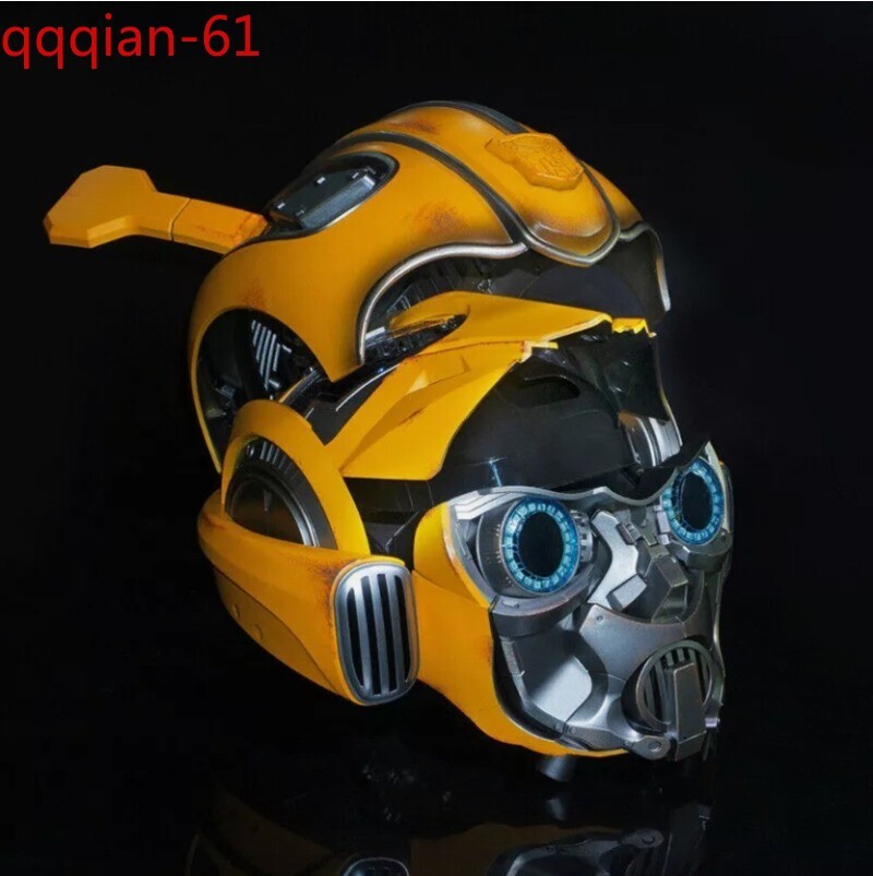 IN US Touch/Remote/Voice Control 1:1 Wearable Bumblebee Helmet/Holiday Toy Gift