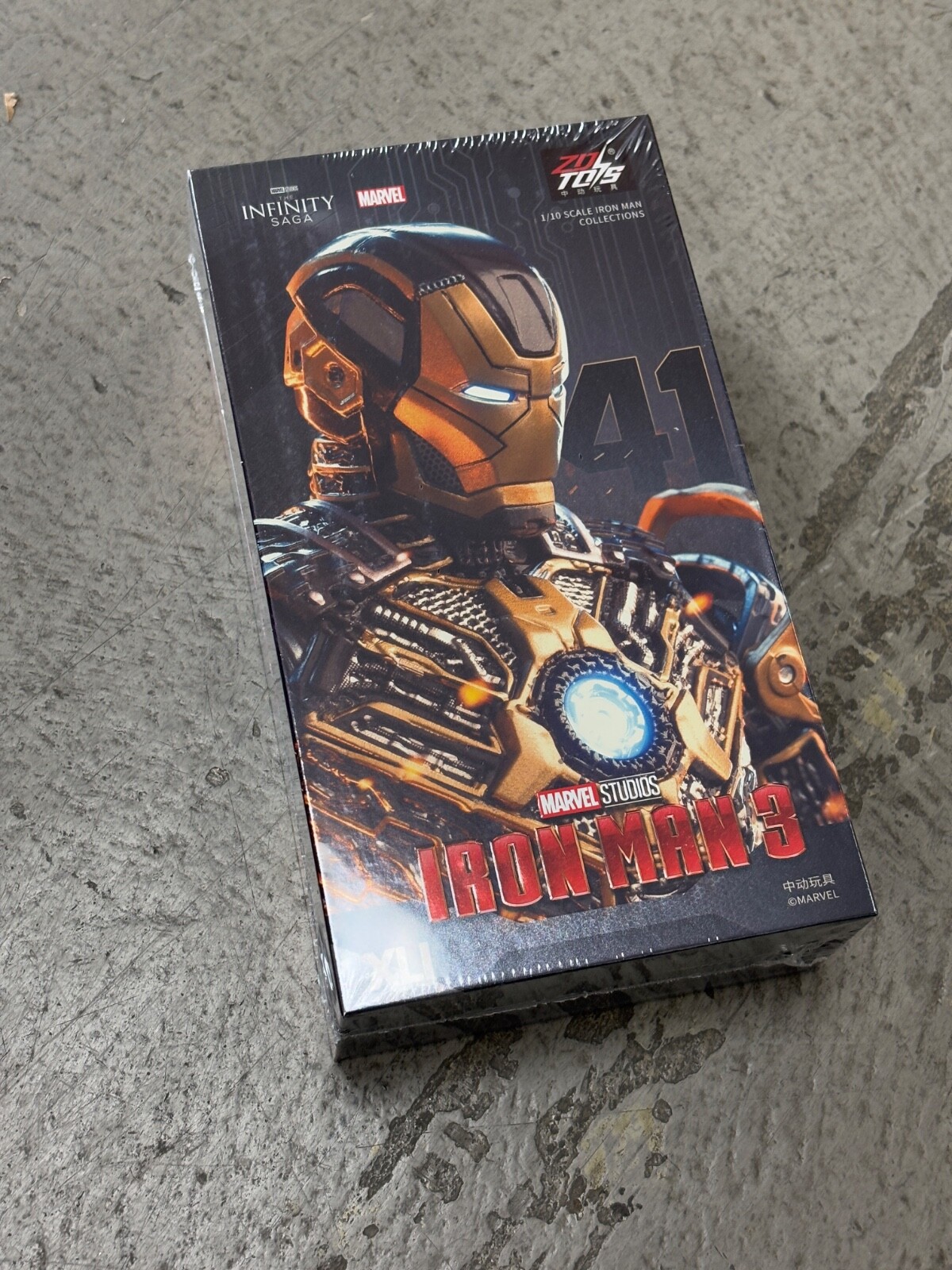 ZD-MK41: ZD Toys Marvel Iron Man Mark 41 MK41 XLI Bones 7&Prime; Action Figure