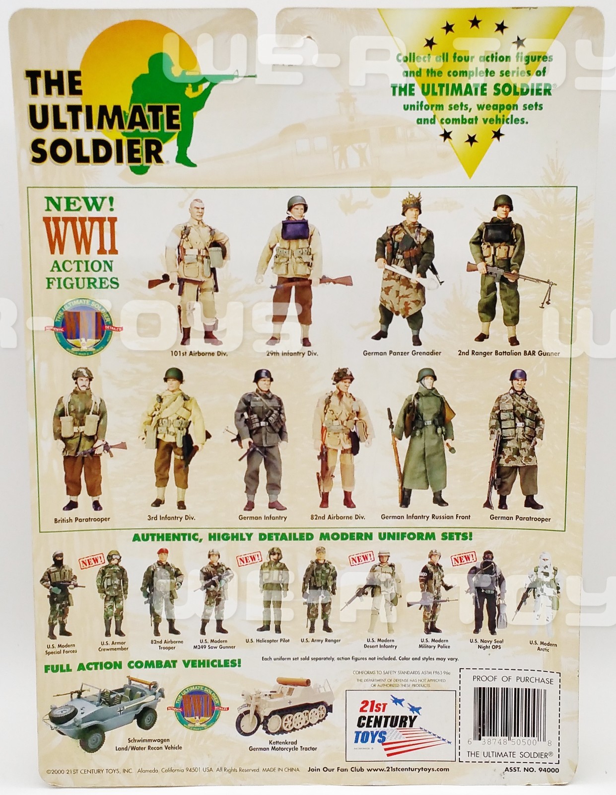 The Ultimate Soldier Action Accessories 21st Century Toys 2000 No. 50500 NRFP
