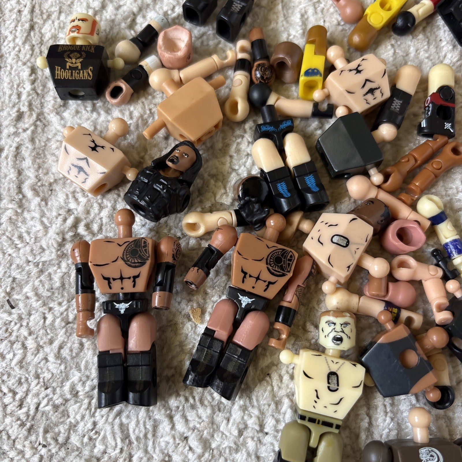 WWE C3 StackDown Mini Figure Lot The Rock John Cena Assorted Pieces