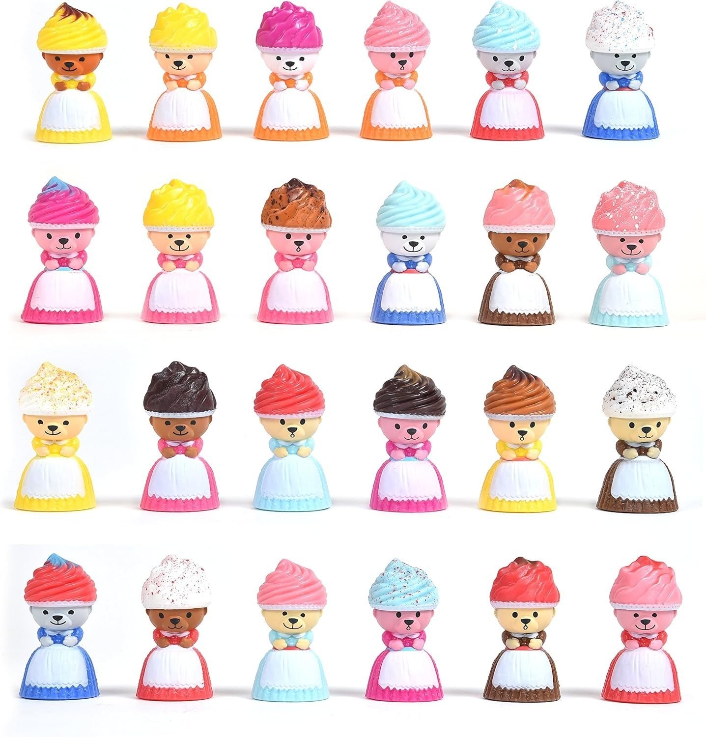 Cupcake Bears Transforming Dolls Mini 4-Pack (Color & Style May Vary)