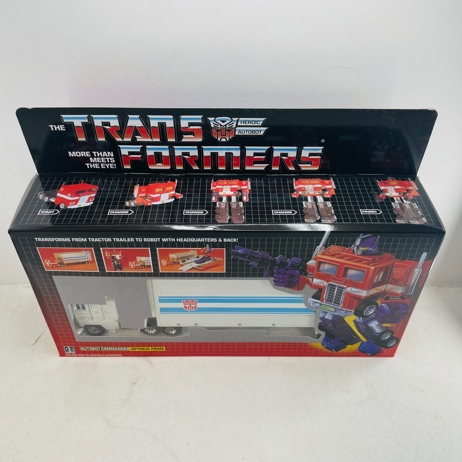 Transformers G1 White Optimus Prime Transforming Toy Figure K.O.Version NEW BOX