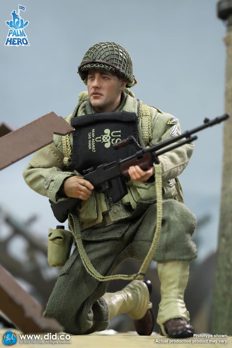 DID WWII US 2nd Ranger Battalion Private First Class Reiben 1/12 Action Figure