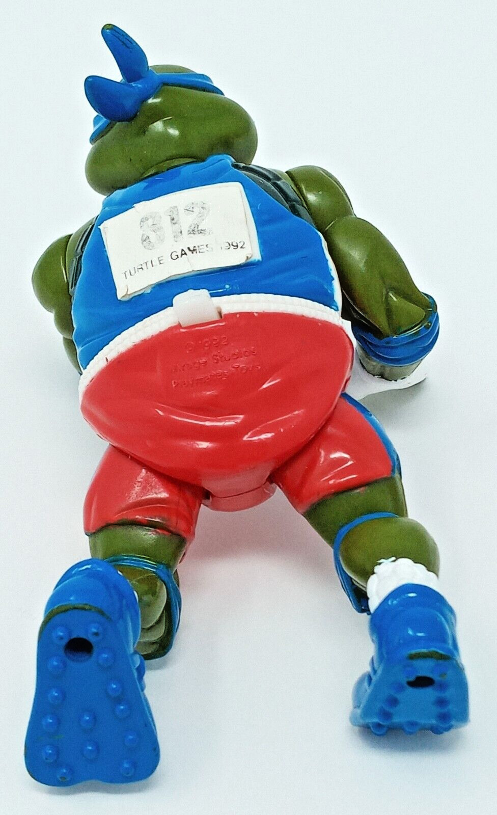 Leonardo 1992 Track n Field Leo 4.5&Prime; Figure original Playmates tmnt
