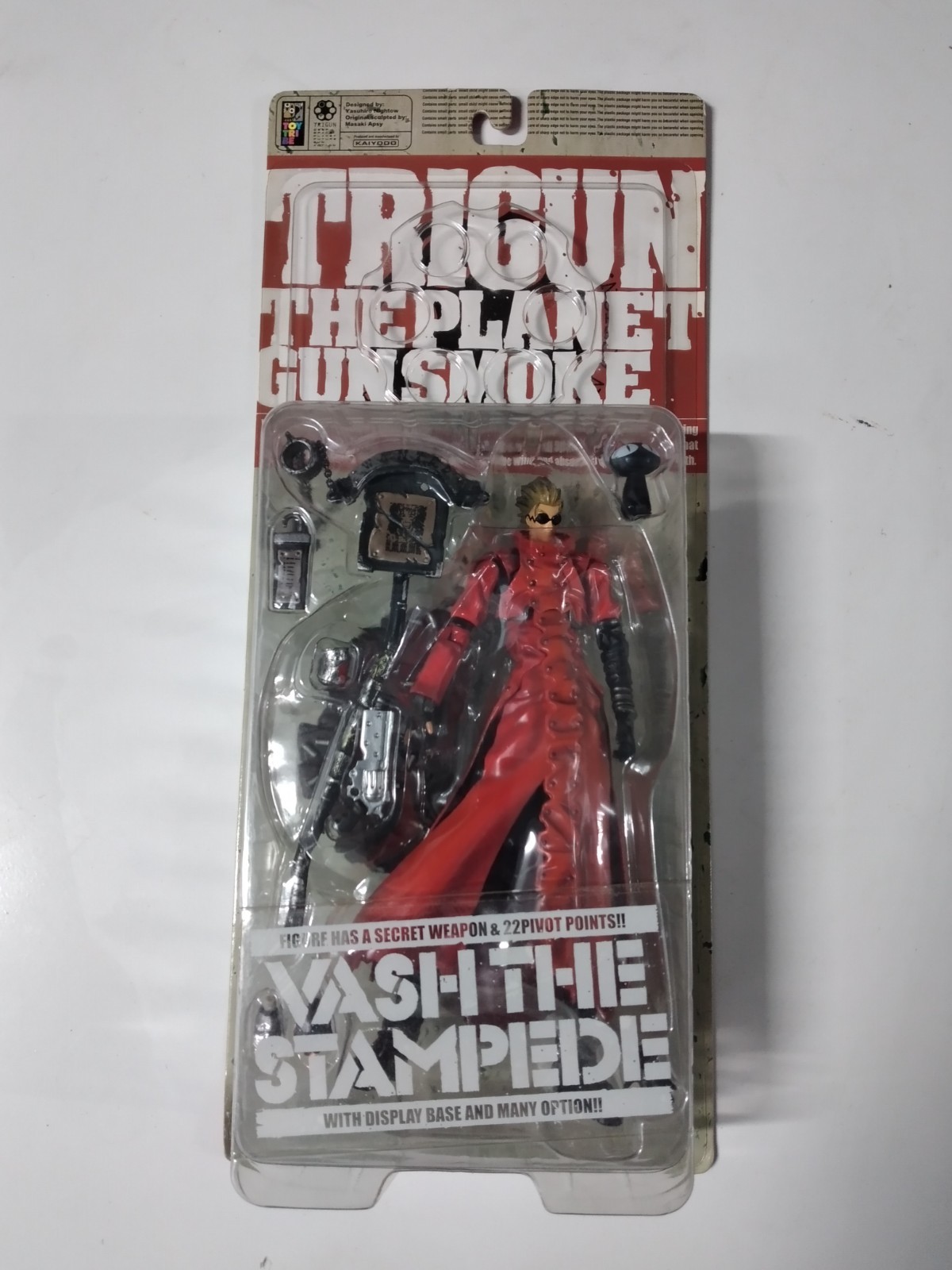 KAIYODO TOY TRIBE TRIGUN The Planet Gunsmoke VASH THE STAMPEDE Figure NEW NIB