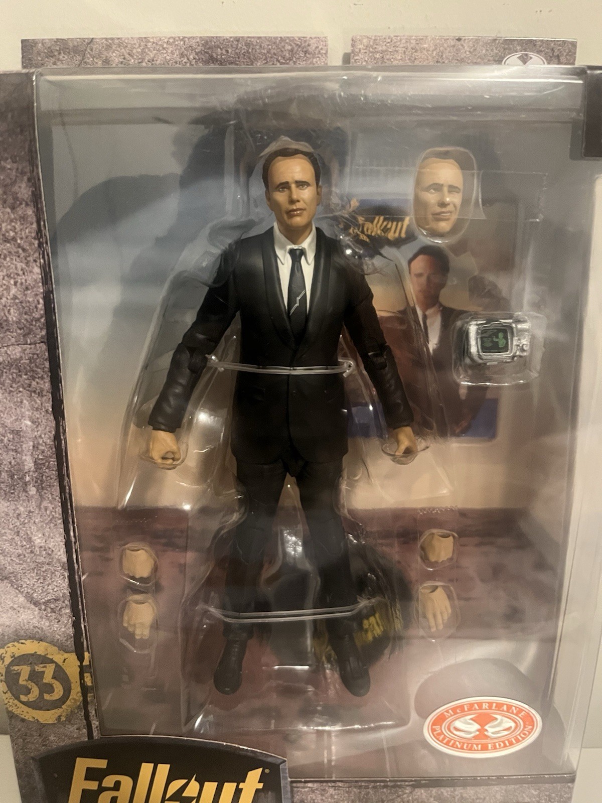 Fallout COOPER HOWARD Season 2 McFarlane Toys Platinum Red 7&Prime; Figure