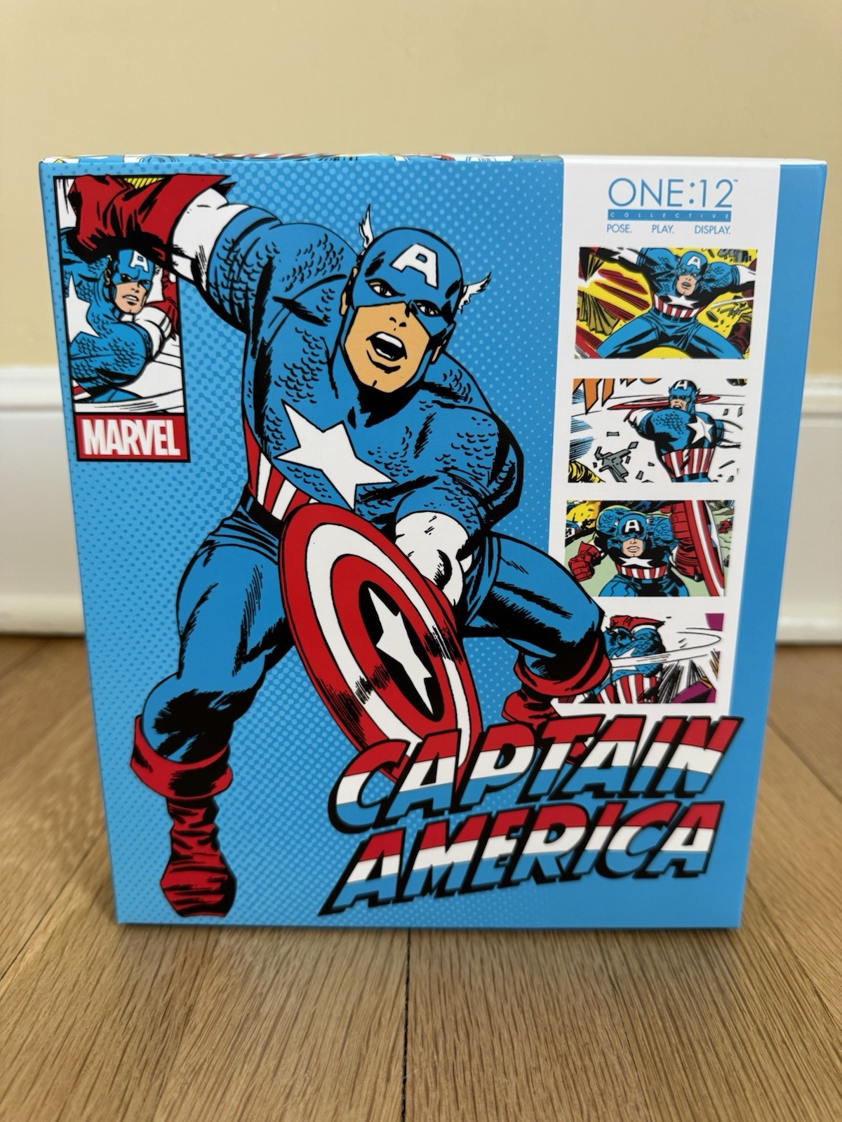 Marvel Mezco ONE:12 Captain America Silver Age 6&Prime; Figure Opened Used