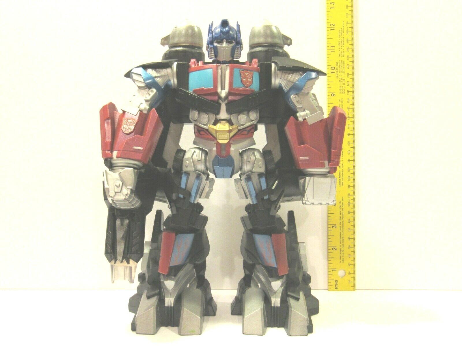 2008 Hasbro 12&Prime; OPTIMUS PRIME Transformers Mega Power Bot Kid Toy Sounds TESTED