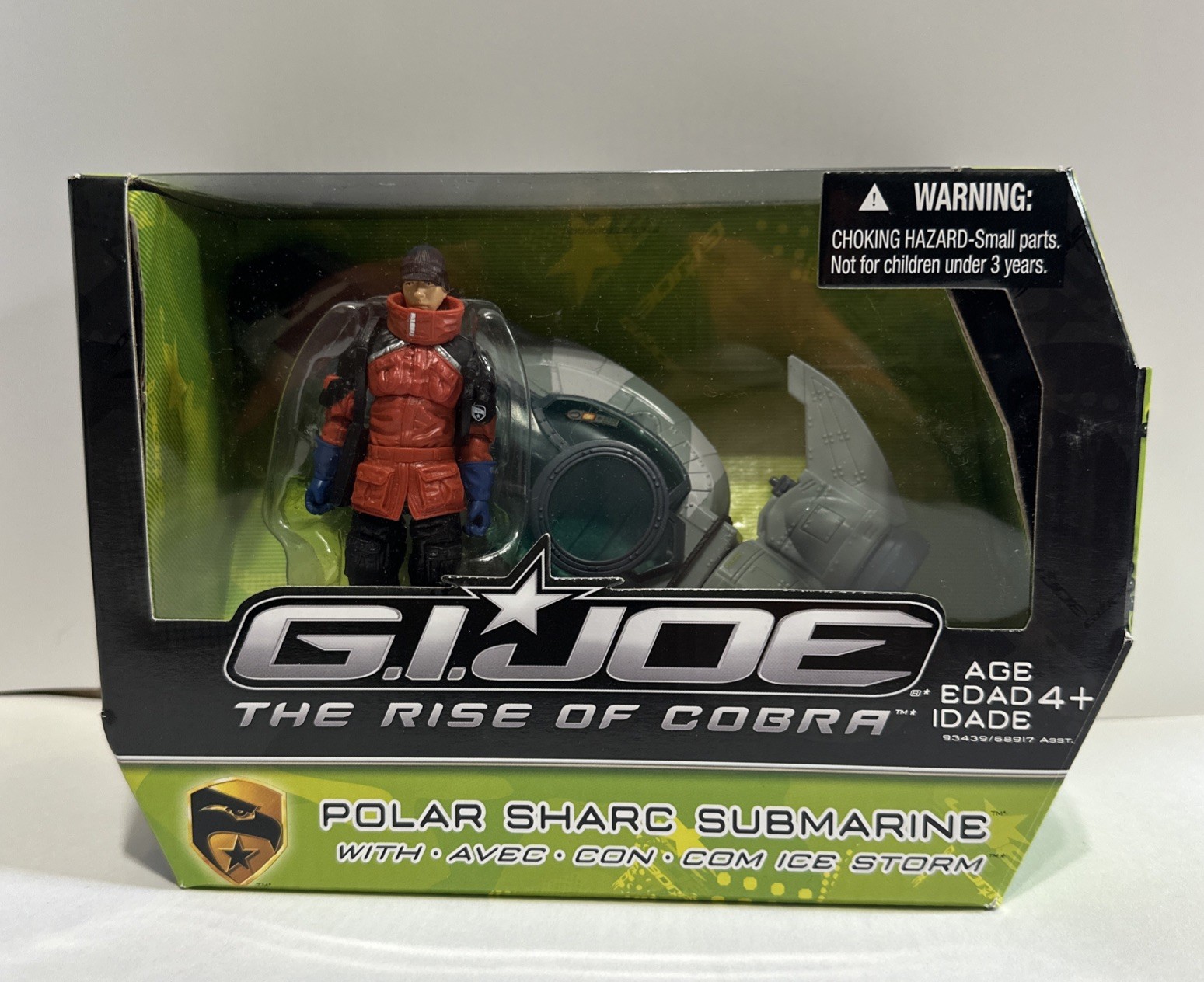 G.I. Joe Rise of Cobra – POLAR SHARC SUBMARINE W/ICE STORM – New – Hasbro – 2009
