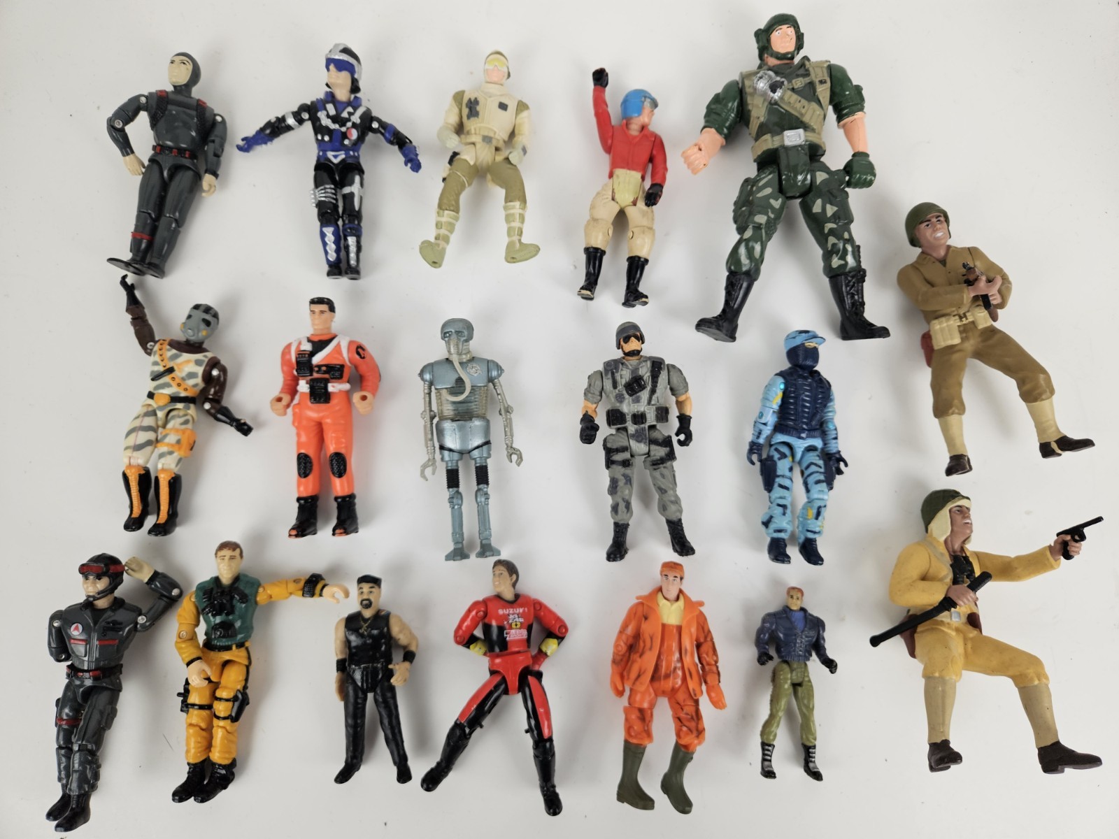 Vintage Lot 1990&rsquo;s Collectible Military Action Figures Star Wars, G.I. Joe Etc.