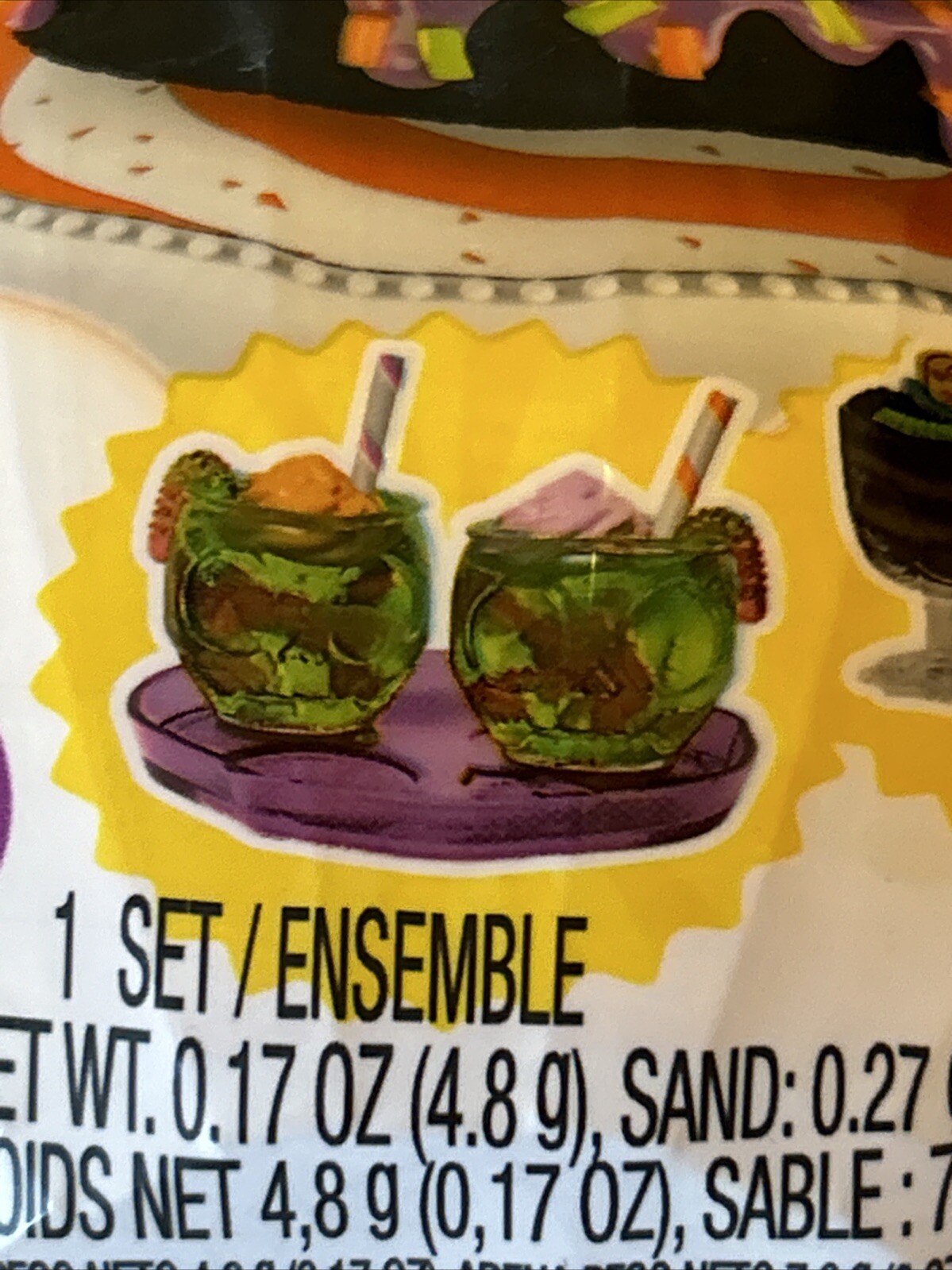 Miniverse Make It Mini Miniature Halloween 1 Bug Punch Cups Set