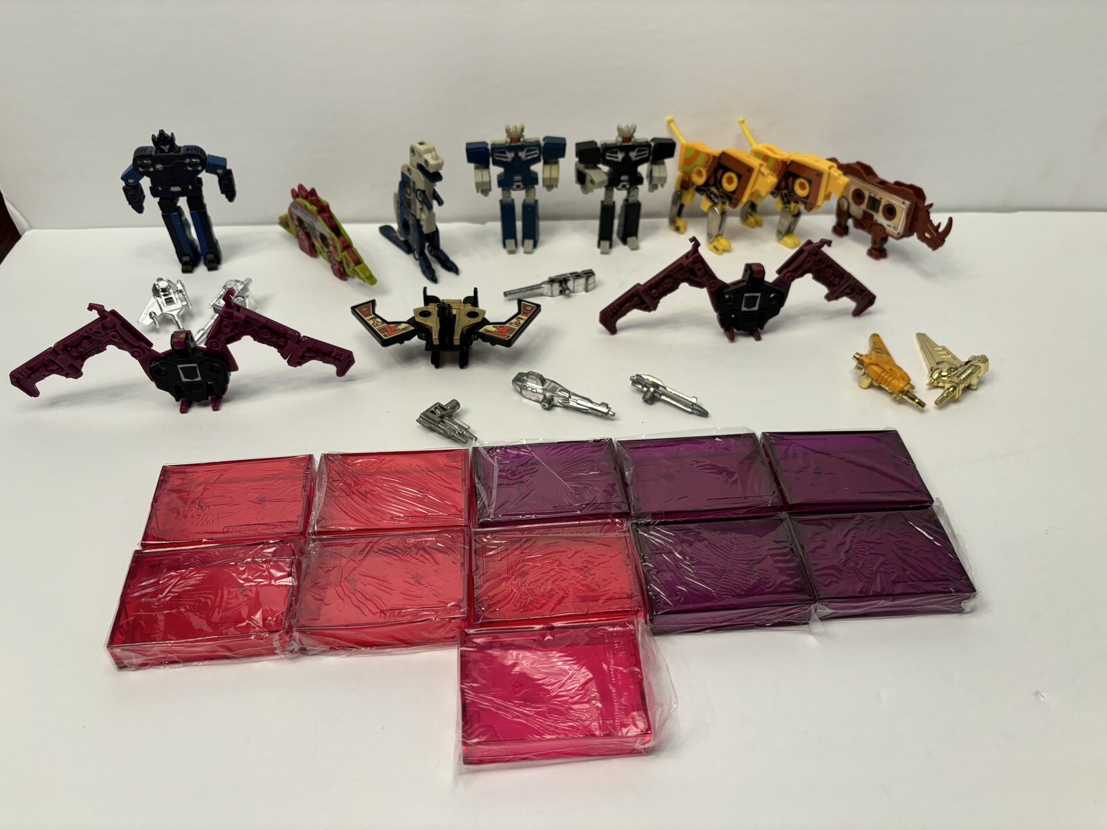 Transformers G1 Cassette Lot Frenzy Slugfest Overkill Eject Rewind Steeljaw