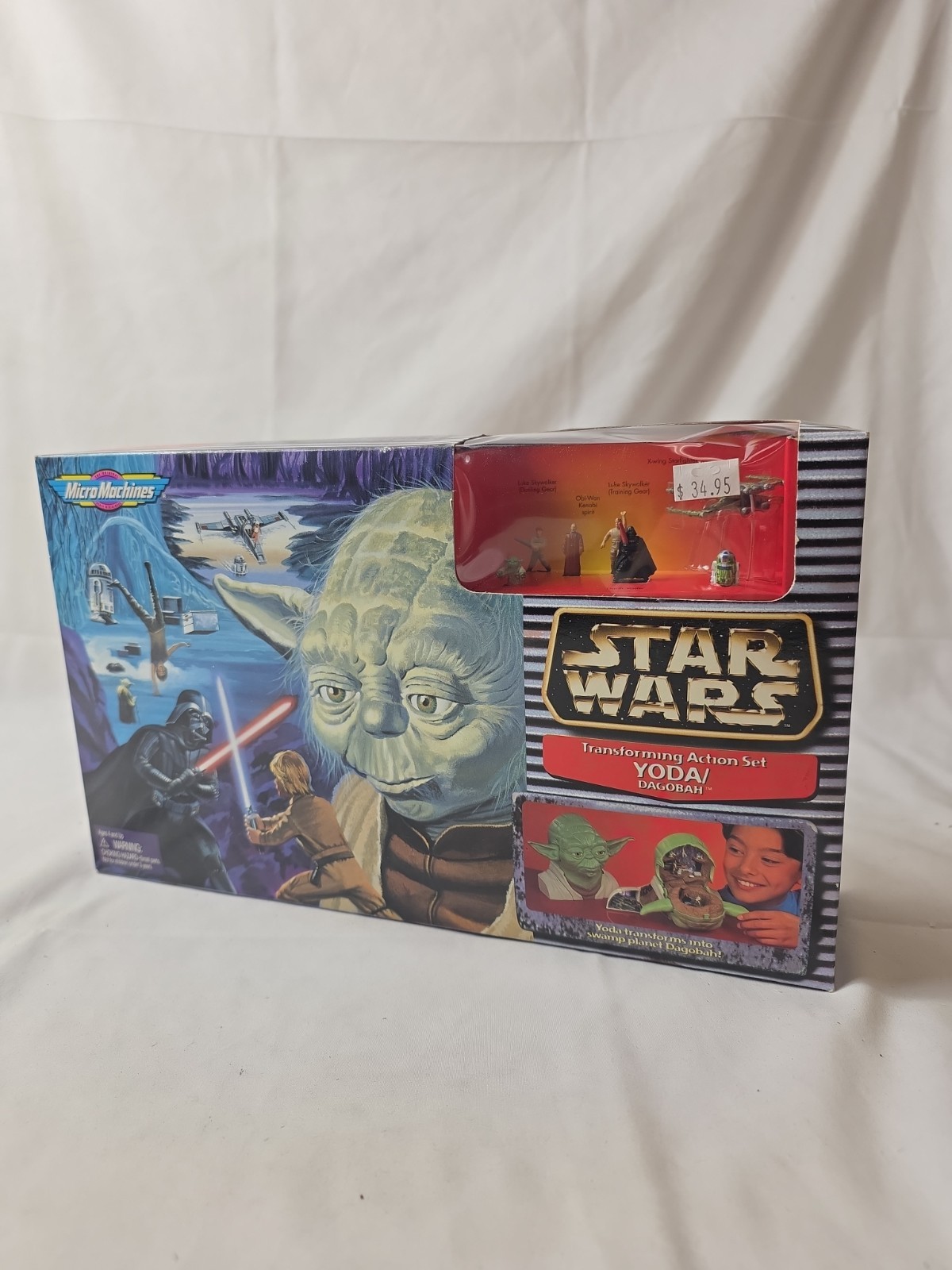 Vintage 1997 Star Wars Micro Machines Transforming Action Set Yoda/Dagobah NIB