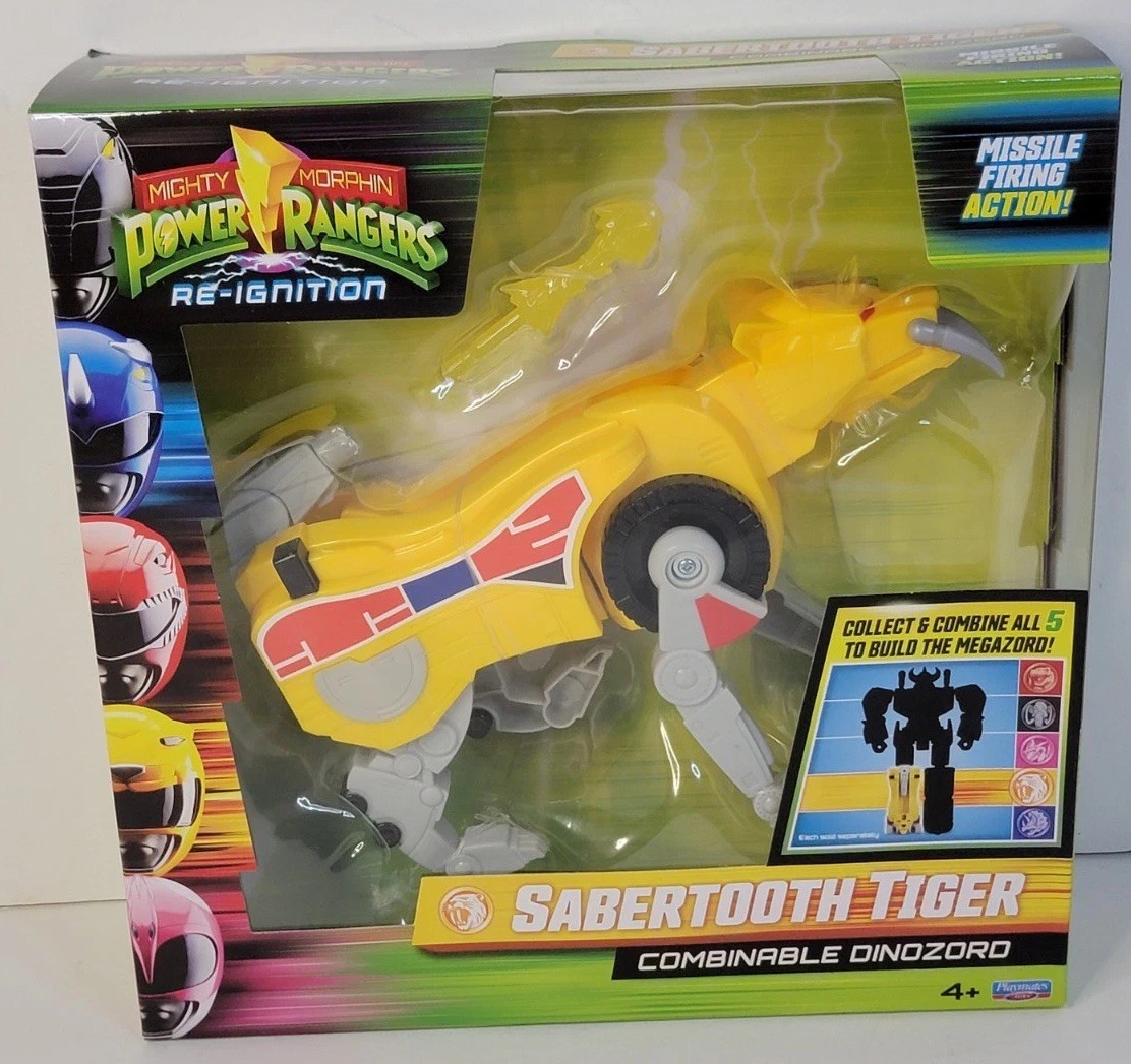 Mighty Morphin Power Rangers Re-Ignition Combinable Dinozord Sabertooth Tiger