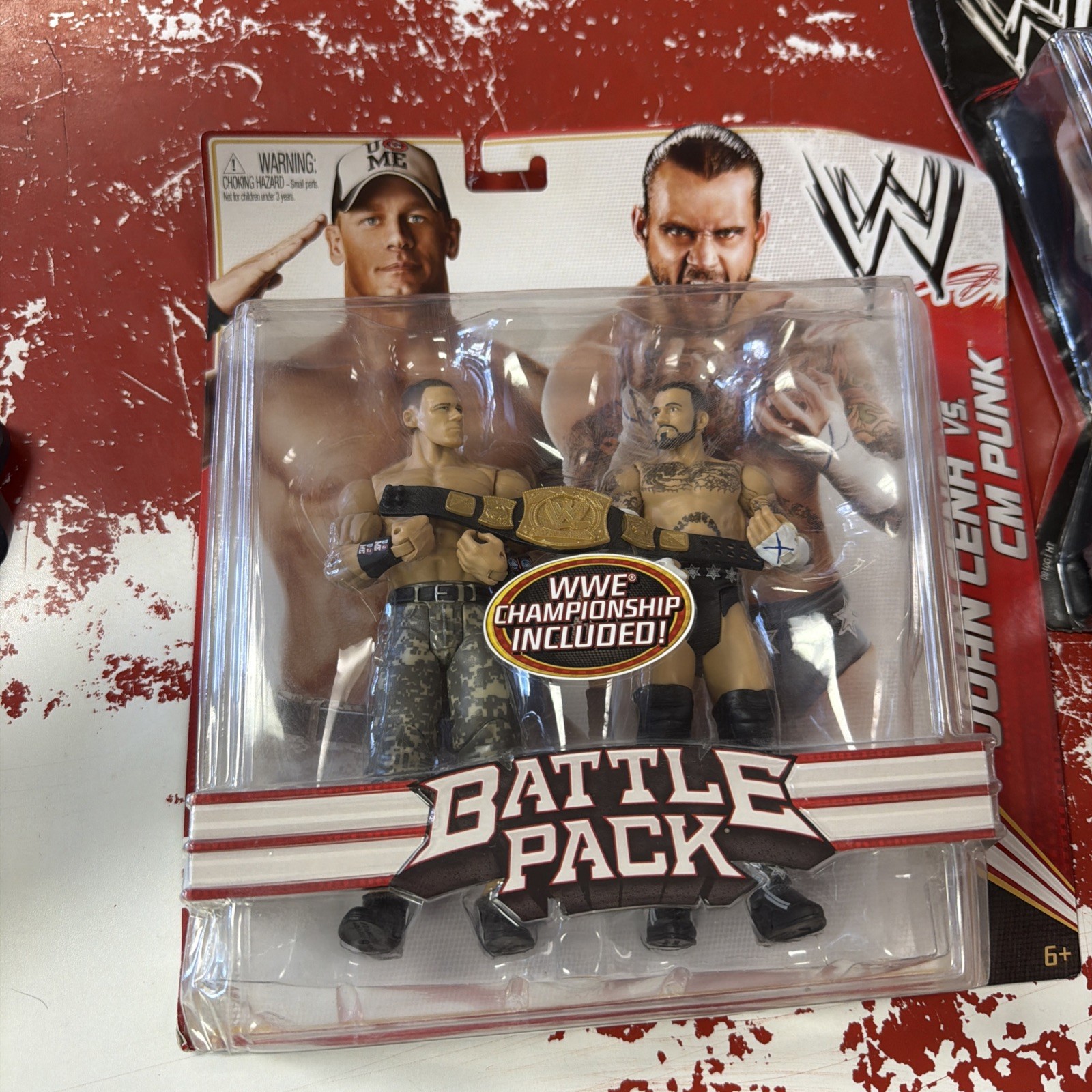 WWE MATTEL CM PUNK VS JOHN CENA BATTLE PACK SERIES 17 MOC ACTION FIGURE RARE