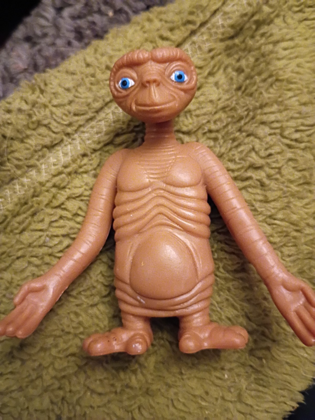 GU Vintage E.T. Universal Studios Kraft 3” Bendable Figurine Toy Authentic ET