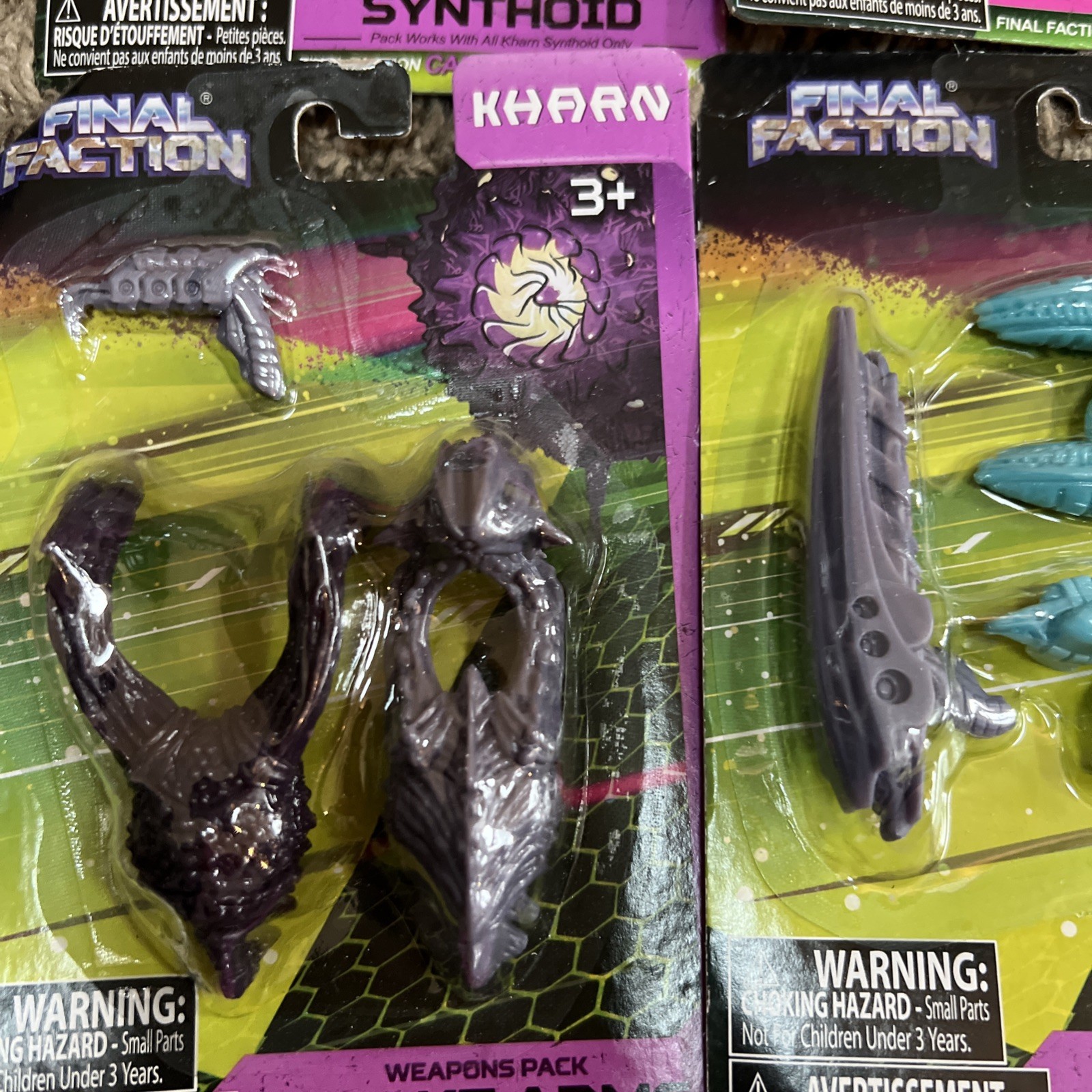 Final Faction Kharn Hive Class Drone Weapons Pack Synthoid Quake Shock Arms