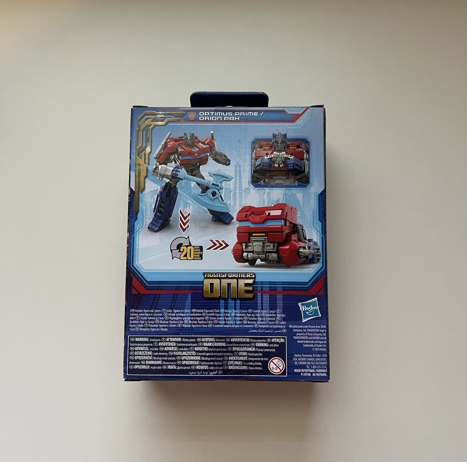 Opened Used Transformers One Prime Changers Optimus Prime/Orion Pax