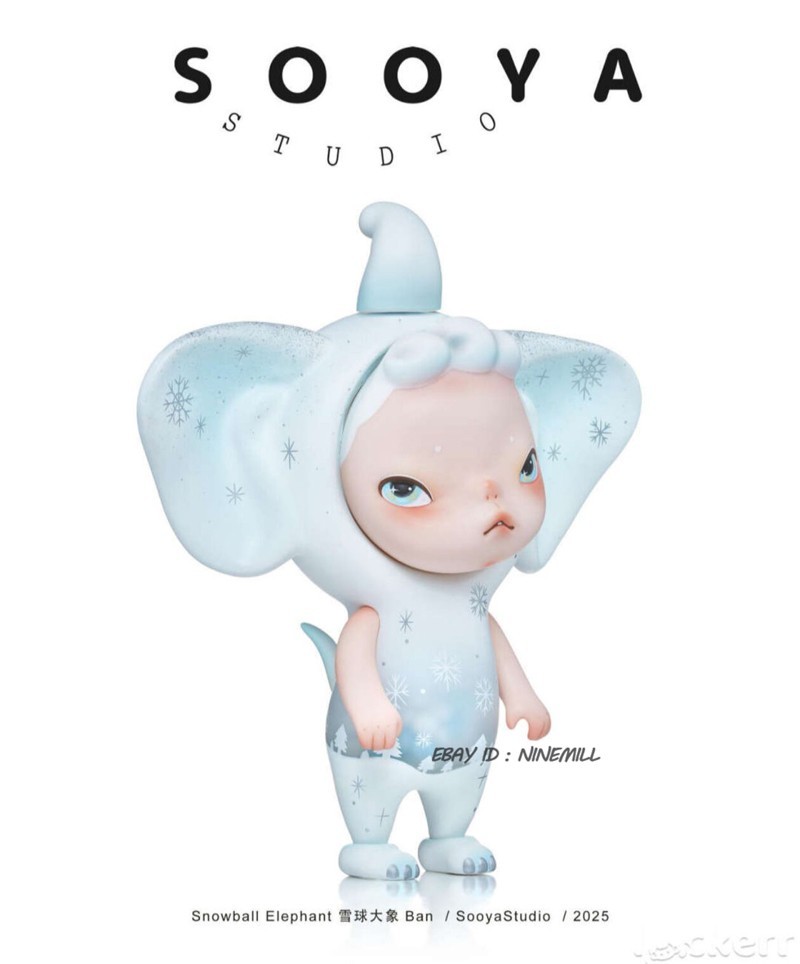 Sooya Studio Snowball Elephant Ban Limited Edition Model Tidal Current