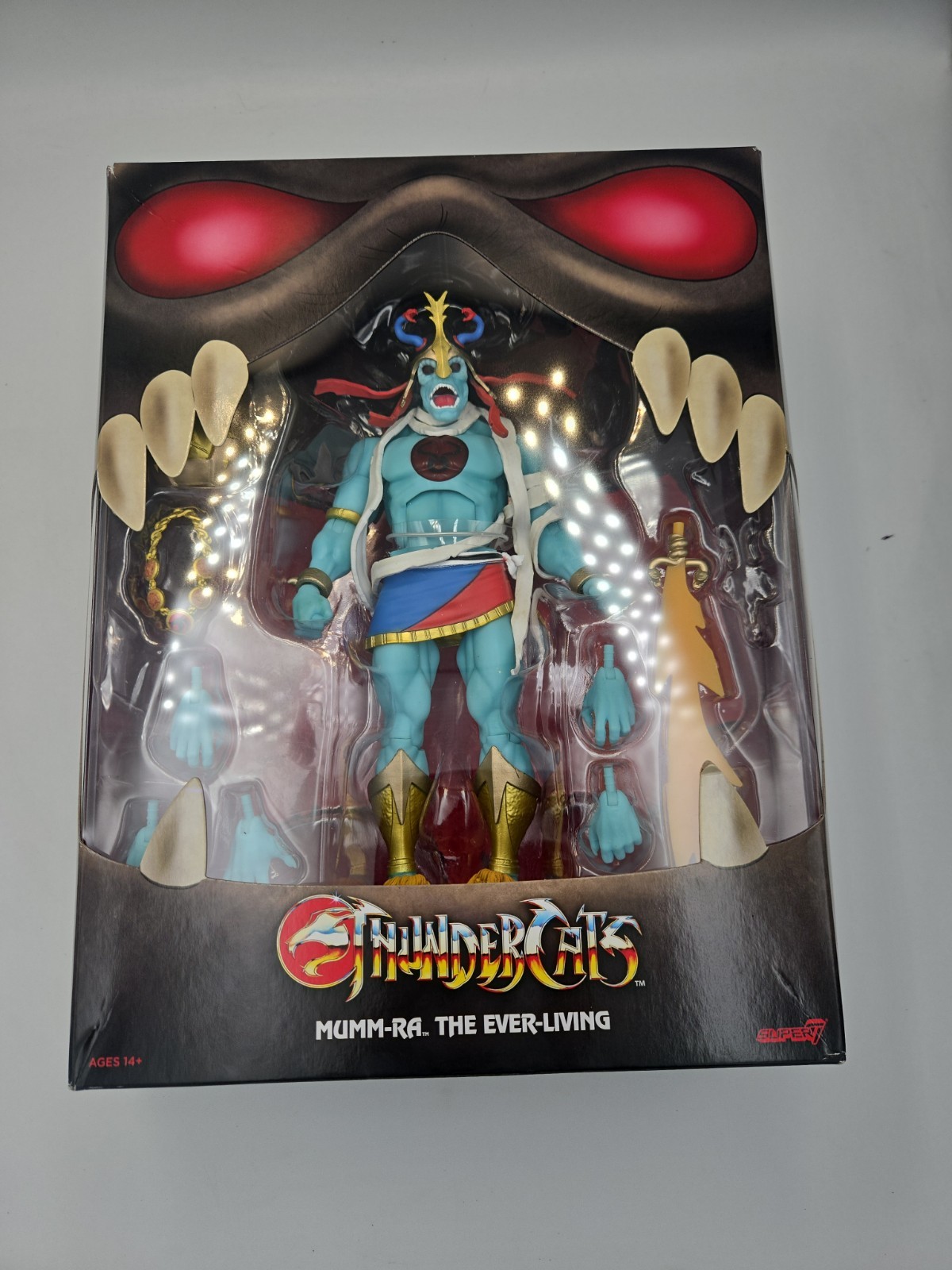 Super 7 Ultimates Thundercats Mumm-Ra LED Eyes Action Figure Sealed. Pls Read