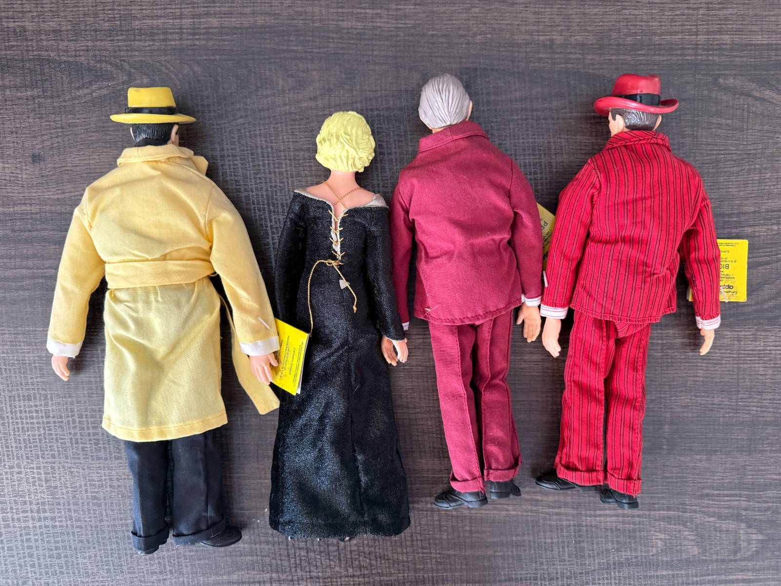 Dick Tracy 9” Action Dolls by Applause – 1990 – Lot of 4