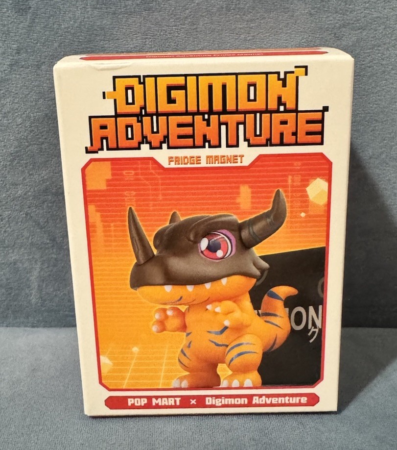 Pop Mart Digimon Adventure Fridge Magnet Figure Unopen Blind Box -Metalgarurumon
