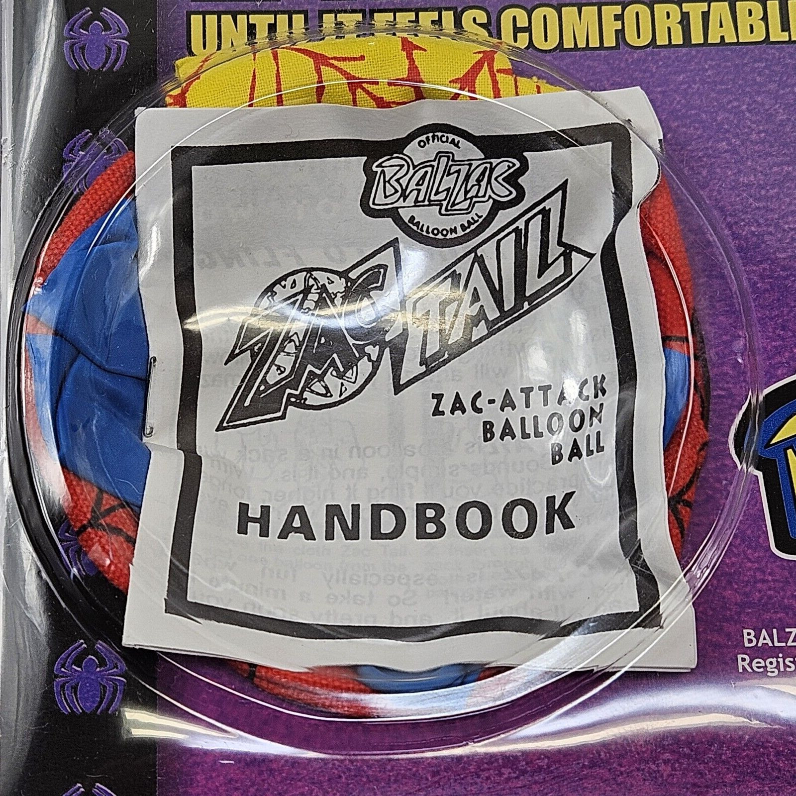 Vintage Spiderman Toy Web Shooter Water Ball 2001 Marvel Catpro Balzac NOS