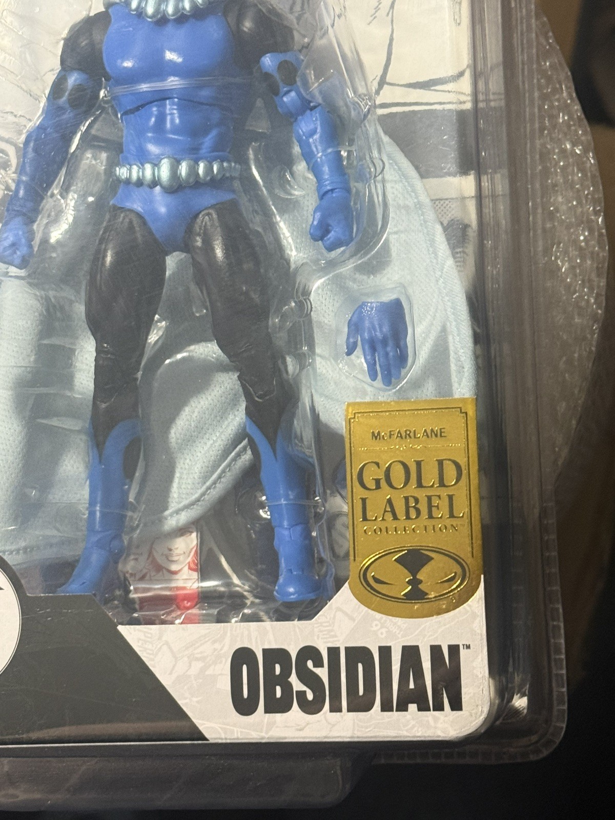 Mcfarlane DC Multiverse Obsidian (Infinity Inc #16) w Lithograph Gold Label New