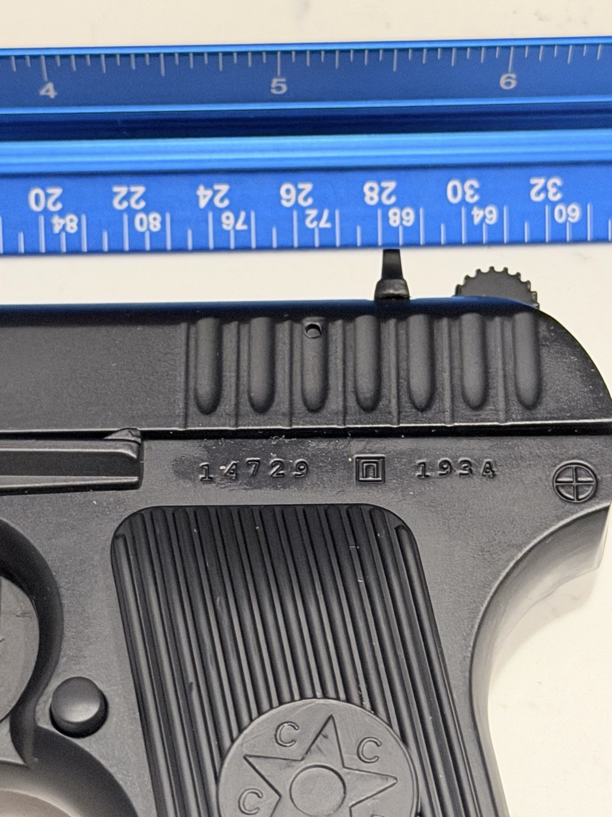 ALLOY Army Tokarev TT-33 Shell Eject COLLECTORS Toy Gun 1:2 Metal Rare Russian