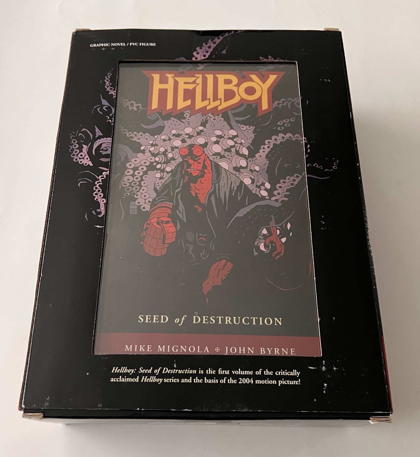 SIGNED x2 Guillermo Del Toro & Mike Mignola Hellboy Seed Of Destruction Box-Set