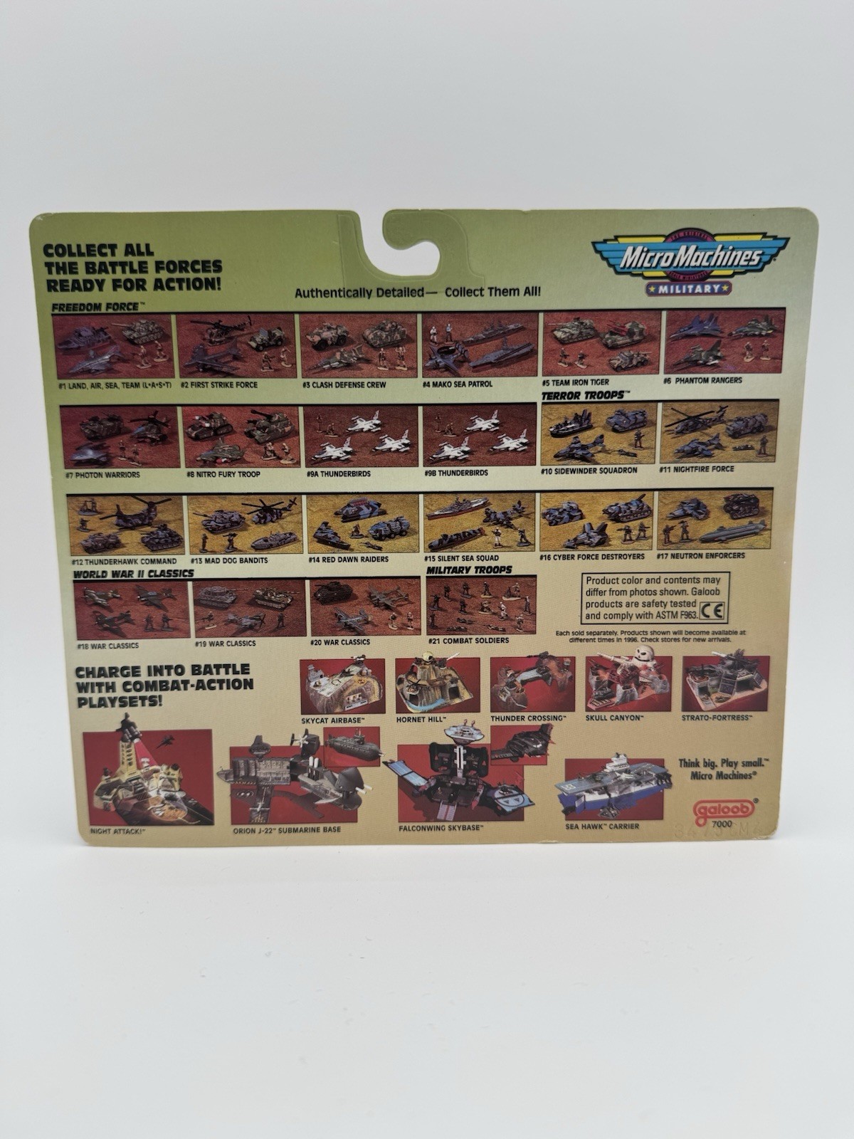 Micro Machines Military Troops #21 Combat Soldiers Figure Set 1995 Galoob MINT