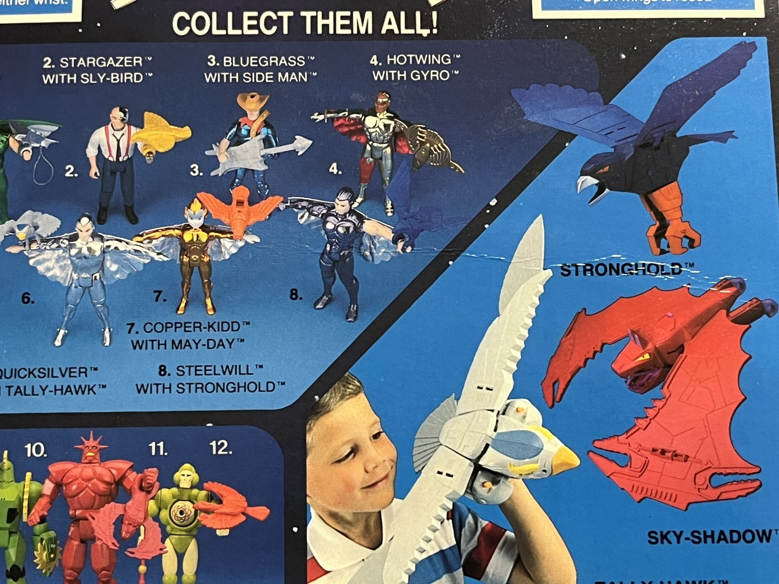 SilverHawks Quicksilver Tallyhawk Figure, Vintage 1986, New! MOC!