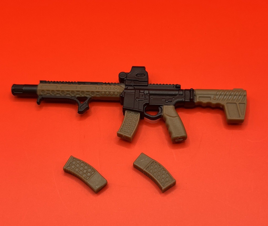 Valaverse Vane AR-15 + Mags Fodder 1/12 Scale 2026 The Black Tan & Black