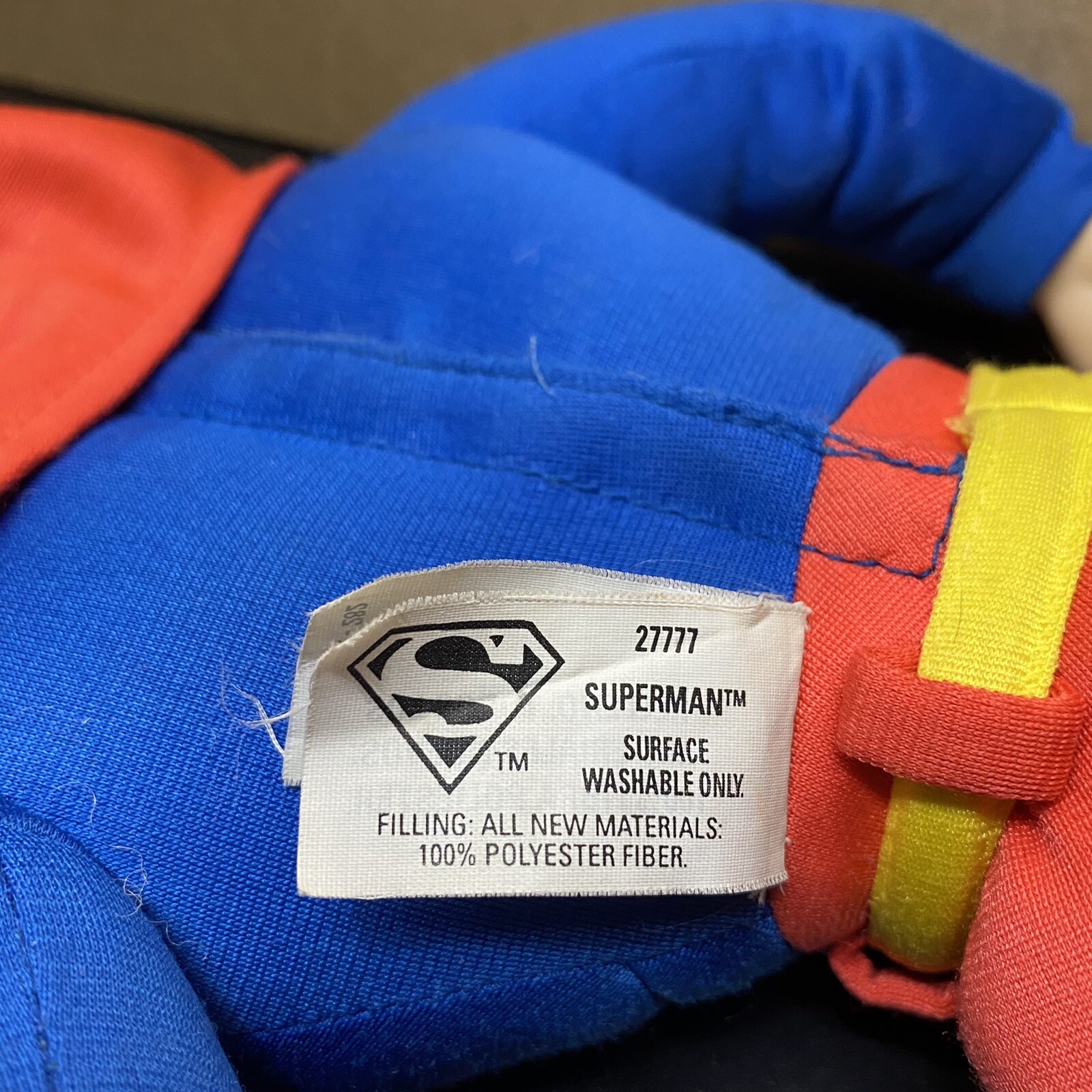 Animated SUPERMAN 18&Prime; Light Up PLUSH Figure w PLASTIC HEAD DC / Kenner 1996-USED