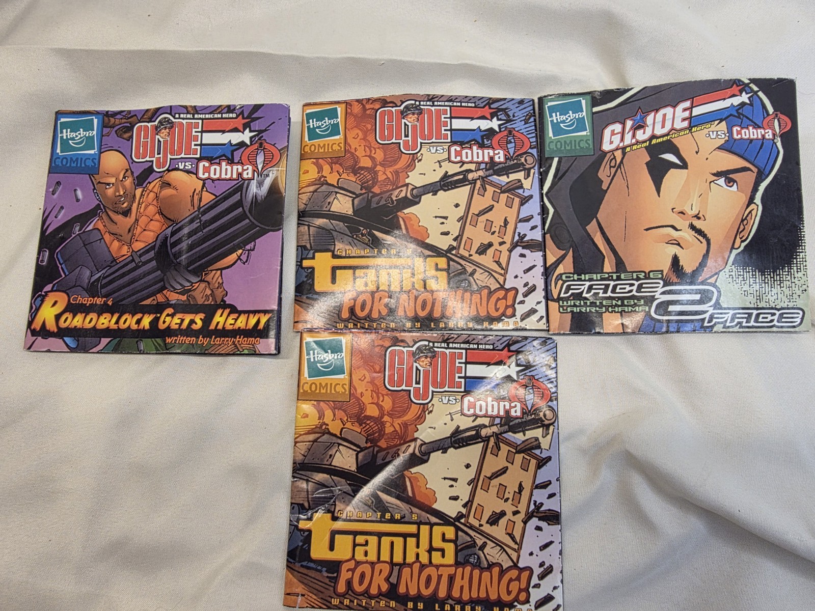GI JOE VS COBRA MINI COMIC LOT SPY TROOPS HASBRO COMICS LARRY HAMA ARAH 2002 VG