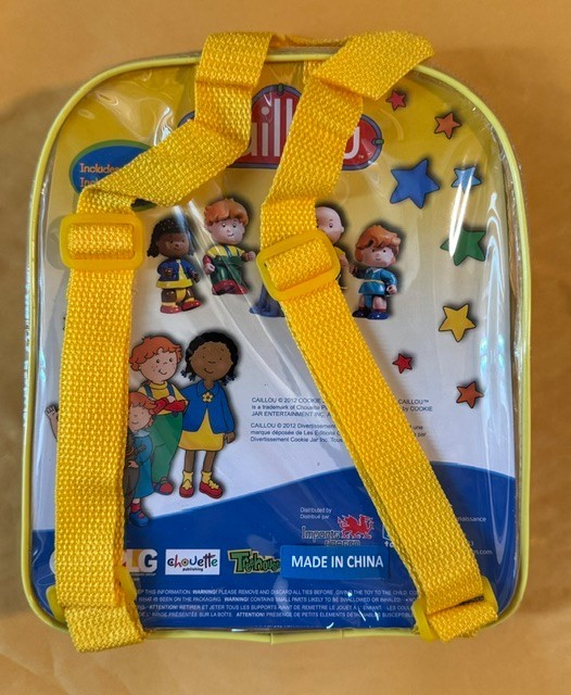 2012 Caillou & Friends Posable Figure w/Mini Backpack NEW SEALED Ships FREE