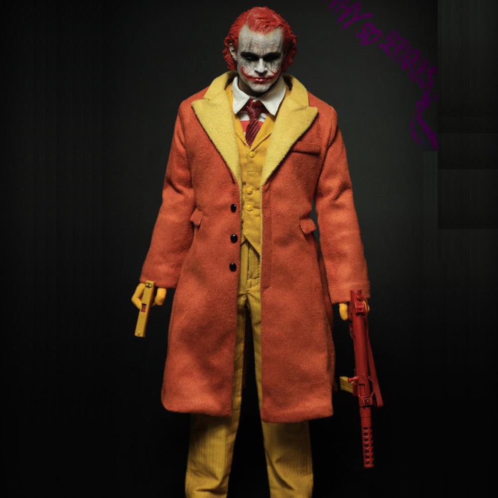 FIRE Joker Heath Ledger Hamburger Uncle 12in Action Figure Male Doll Model A015