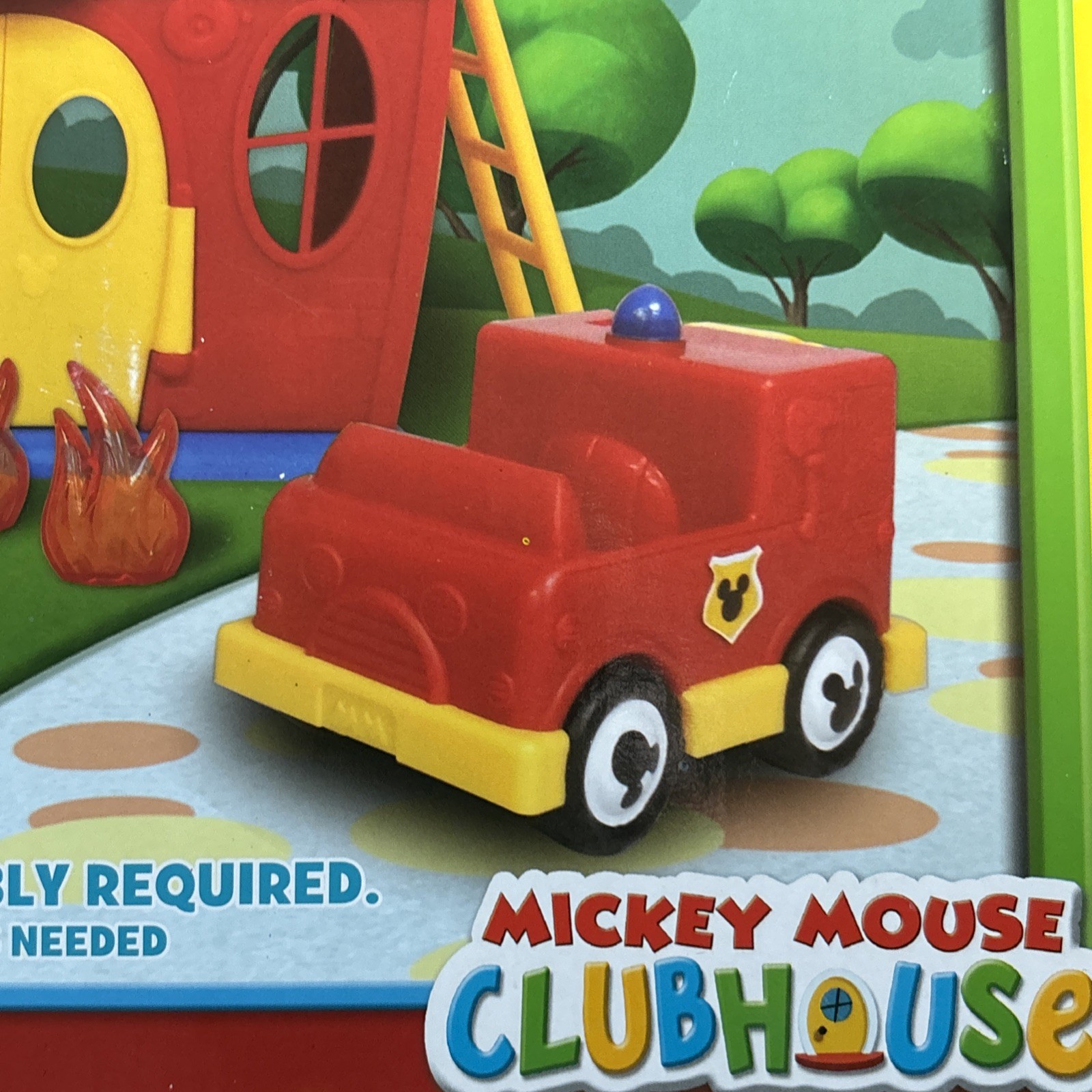 Disney Mickey Mouse Firehouse Set Fire Truck Donald Duck New Open Box RARE