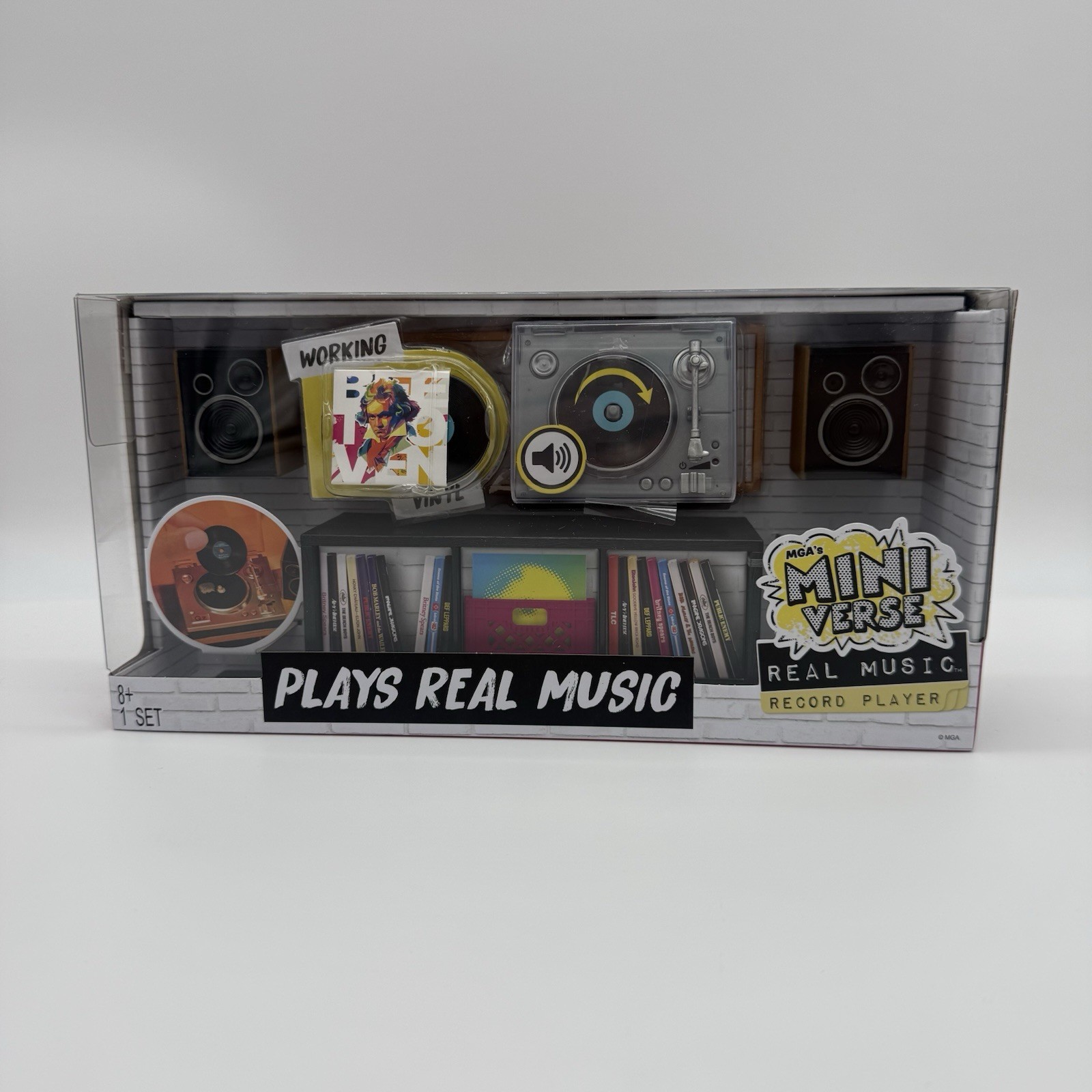 MGA&rsquo;s Miniverse Real Music Record Player Mini Collectibles Mini Playable Record