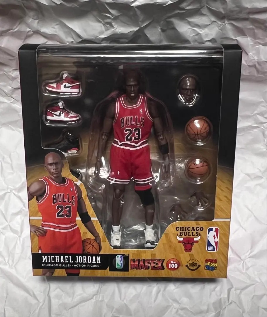 MAFEX No.100 Michael Jordan Chicago Bulls Figure Approx. 165mm Height from Japan