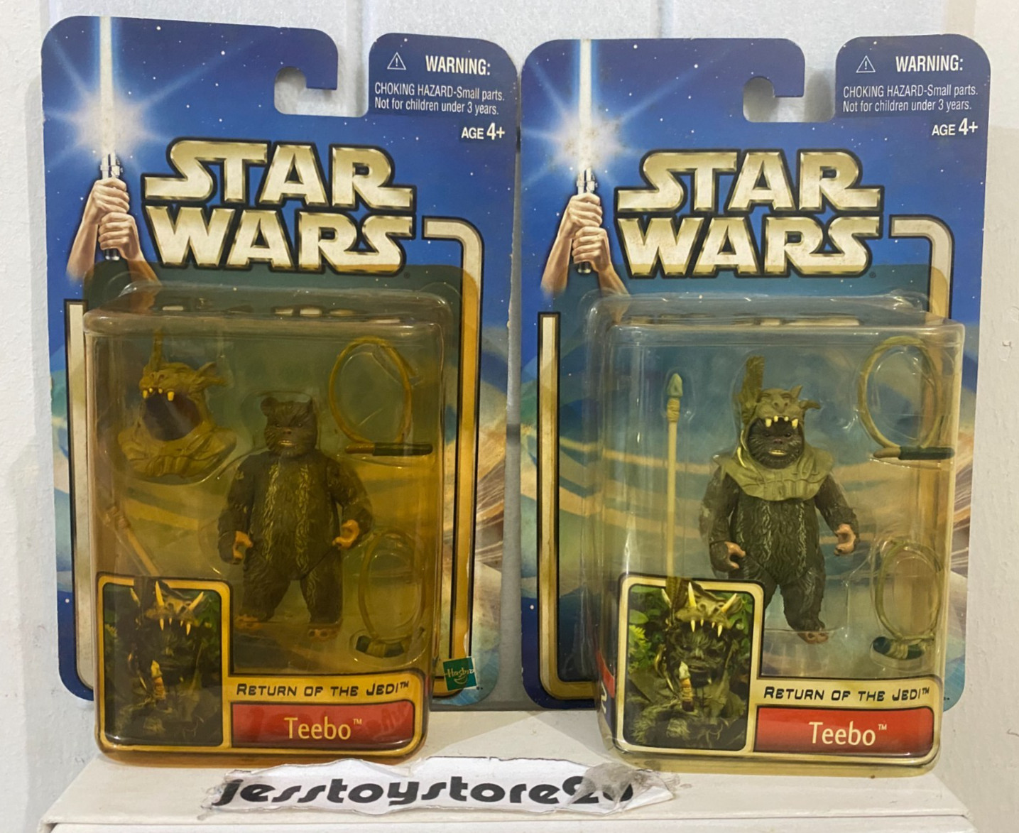 Star Wars Teebo #57 Return of the Jedi set of 2. year 2002. different pack. RARE
