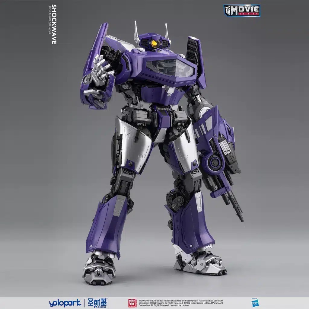 🇺🇸 YoloPark Transformers PLAMO Shockwave Bumblebee Movie Model Kit 1/6 Scale