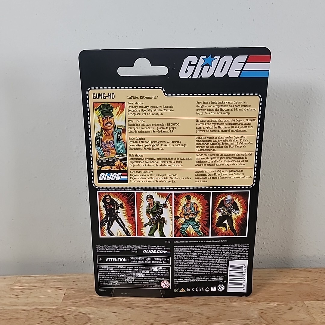 Gi Joe Classified GUNG-HO 6&Prime; Action Figure Retro Carded Hasbro File Card Sealed